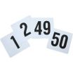 Winco TBN-50 1 to 50 Plastic Table Number