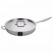 Winco TGET-7 7 Qt. Tri-Ply Induction Ready Saute Pan with Cover
