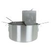 Thunder Group ALSKPC005 Pasta Cooker 5 Piece 20 Quart Boiler With 4 Sectioned Stainless Steel Perforated Baskets With Handles