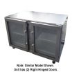 Traulsen UHG48RR-0420 Dealer's Choice 13.56 Cu. Ft. Two Section Reach-In Undercounter Refrigerator