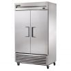 True T-43-HC T Series Reach-In Two Section Refrigerator w/ Two Solid Swing Doors And Six PVC Coated Shelves