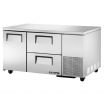 True TUC-60-32D-2-HC 60-1/4” Solid Door Deep Under-Counter Refrigerator With Two Drawers And Hydrocarbon Refrigerant - 115V