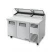 True TPP-AT-60-HC 60-1/4” Two Door Alternate Top Pizza Prep Table With 8 Food Pans And Hydrocarbon Refrigerant - 115V