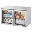True TUC-48G-LP-HC-FGD01 48-3/8” Low Profile Two Framed Glass Door Under-Counter Refrigerator With Hydrocarbon Refrigerant - 115V