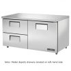 True TUC-60D-2-ADA-HC_RH 60-3/8” ADA Compliant Solid Door Under-Counter Refrigerator With Two Right-Hand Drawers And Hydrocarbon Refrigerant - 115V