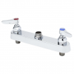 T&S Brass B-1120-LN 8” Center Deck Mounted Workboard Faucet Without Nozzle And Eterna Cartridges