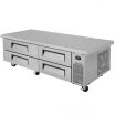 Turbo Air TCBE-72SDR-E-N Super Deluxe Series Insulated Chef Base with Extended Top, 12.66 Cubic Feet, 115 Volts