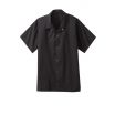 Uncommon Threads 0950-0109 5X-Large Black Poly Cotton Twill Snap Utility Shirt