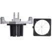 Vollrath 15076 Wall-Mount 8-Section Wedge Pusher Block And Blade Assembly For Redco Instacut 3.5 Manual Fruit And Vegetable Wedger