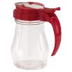 Vollrath 1606-02 Dripcut® Syrup Server 7 Oz. Clear Polycarbonate Jar With Red Plastic Top