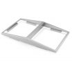 Vollrath 19184 Stainless Steel Dual-Sided Angled Adapter Plate for Half Size Pans