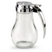 Vollrath 214 Traex Dripcut 14 Ounce Glass Syrup Dispenser with Chrome Plated Top
