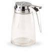 Vollrath 2710L Clear Plastic 10 oz Syrup Dispenser with Chrome Plated Top