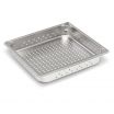Vollrath 30123 Super Pan V 2/3 Size Anti-Jam Stainless Steel Perforated Steam Table / Hotel Pan - 2 1/2