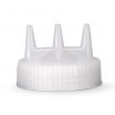 Vollrath 3300-13 Clear Replacement Tri Tip Cap for 16-32 oz. Wide Mouth Squeeze Bottles