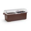 Vollrath 4740-01 Traex Kondi-Keeper Brown Plastic 2 qt. Condiment Dispenser
