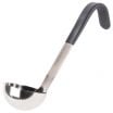 Vollrath 4970220 Black Kool-Touch 2 oz JP Jacob's Pride Collection One-Piece Heavy-Duty Stainless Steel Serving Ladle With 6