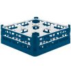 Vollrath 52728-07 - 9 Compartment Tall Polypropylene Signature Compartment Rack (Royal Blue)