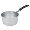 Vollrath 68301 Aluminum Wear Ever Tapered 1 1/2 Qt. Sauce Pan with Natural Finish and Silicone Handle
