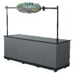 Vollrath 75681W 8' Coffee Cart Wood Composite Material (WCM) Construction Indoor Base With Heavy-duty Casters