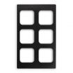 Vollrath 8244318 - Miramar Solid Black Thermoset Template for Six Vollrath 40003 Pans