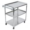 Vollrath 97121 Stainless Steel Three Shelf Utility Cart, 30-1/2