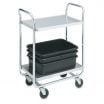 Vollrath 97160 Thrift-I-Cart Chrome Two Shelf Cart, 24