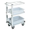 Vollrath 97186 Cantilever Three Shelf Bussing Cart