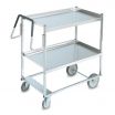 Vollrath 97202 Heavy-Duty Stainless Steel Two Shelf Utility Cart, 44