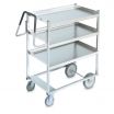 Vollrath 97203 Heavy-Duty Stainless Steel Three Shelf Utility Cart, 44