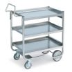 Vollrath 97211 Knock Down Heavy-Duty Stainless Steel Three Shelf Utility Cart, 38