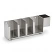 Vollrath CTL4 Horizontal Four Section Lid Organizer with Straw Holder