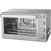 Waring WCO500X Countertop Electric 1/2-Size 4-Pan Capacity Stainless Steel Commercial Convection Oven With Manual Controls, 120V 1700 Watts