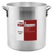 Winco AXHH-120 120 Quart Aluminum Stock Pot with Reinforced Rim and Riveted Handles