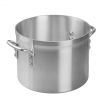 Winco AXS-10 10 Quart Aluminum Stock Pot with Reinforced Rim and Riveted Handles