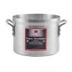 Winco AXS-20 20 Quart Aluminum Stock Pot with Reinforced Rim and Riveted Handles