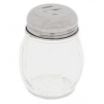 Winco G-108 6 oz. Glass Cheese Shaker with Slotted Chrome Top