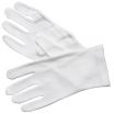 Winco GLC-L White Large Sized Signature Chef 100% Cotton Service Gloves