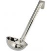 Winco LDI-30SH Short Handle 3 oz One-Piece Stainless Steel LDI Series Serving Ladle With 6