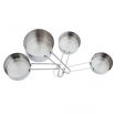 Winco MCP-4P Stainless Steel 4 Piece Measuring Cup Set with Wire Handles