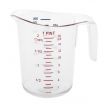 Winco PMCP-50 1 Pint Raised Markings Clear Polycarbonate Measuring Cup