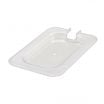 Winco SP7900C Poly-Ware 1/9 Size Slotted Polycarbonate Food Pan Cover