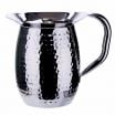 Winco WPB-3H 96 oz. Hammered Stainless Steel Bell Pitcher