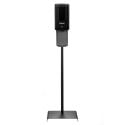 Empura 1200ml Automatic Hands Free Liquid Gel Hand Sanitizer Soap Dispenser with Floor Stand and Drip Tray - Black - In Stock