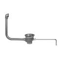 Fisher 22330 DrainKing Brass Twist Handle Waste Valve and Overflow Assembly with Locking Basket Strainer