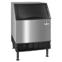 Manitowoc UDF0140A NEO Series Undercounter 26" Wide 135 lb/24 hr Ice Production Self-Contained Air-Cooled Condenser Full-Dice Size Cube Ice Machine With 90 lb Storage Bin, 115V