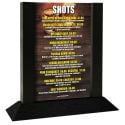 Menu Solutions WPF4S-B_BLACK Picture Frame 5" x 7" Black Colored Wood Table Tent With 4-Sided Angled Base