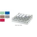 Vollrath 52675-03 Red 20 Compartment Short Signature Full Size Cup Rack
