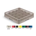 Vollrath TR4DDA Beige 16 Compartment Traex Full Size Cup Rack With 2 Extenders And 1 Open Extender