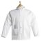 Uncommon Threads 0420-2503 Medium White 65/35 Poly Cotton Twill Single-Breasted Server Coat